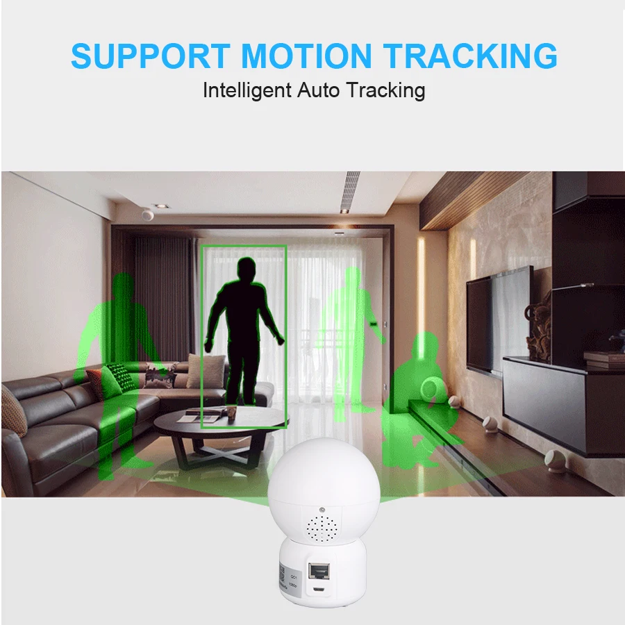 720P/1080P Облачное хранилище WIFI автоматическое отслеживание беспроводной домашней