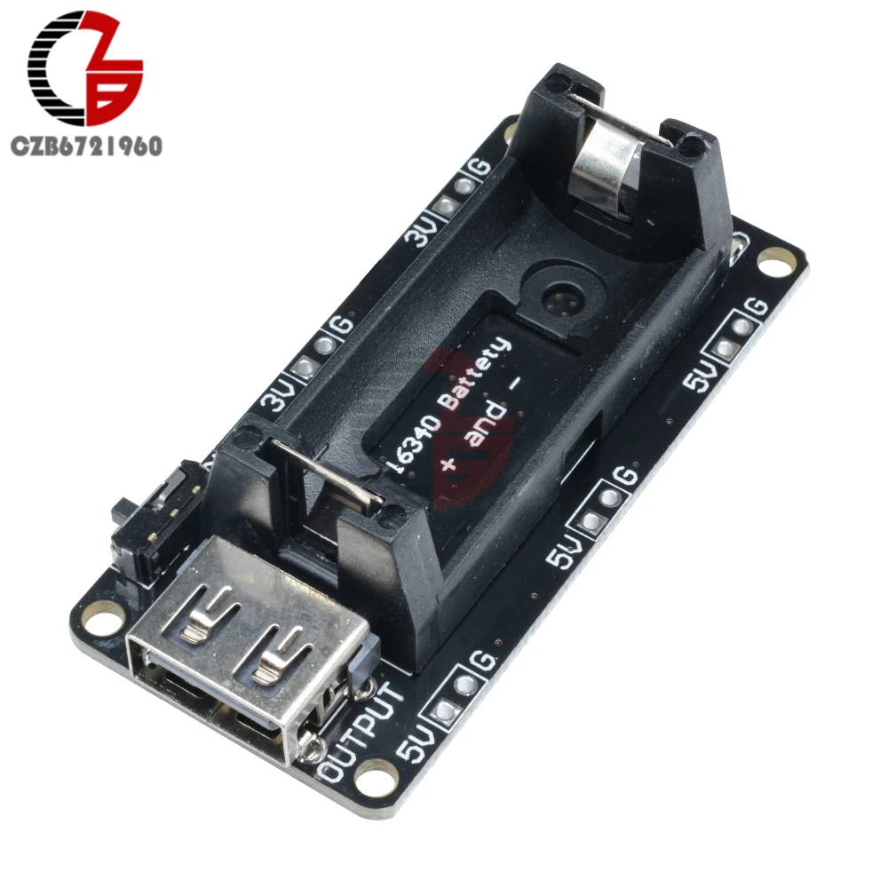 

16340 Battery Charging Module Rechargeable Battery Holder Lithium Battery Charge Board DC 5V Micro USB for Power Bank