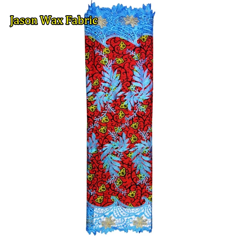 Анкара воск Кружевная Ткань 6 ярдов 100% хлопок Африканский Воск кружева