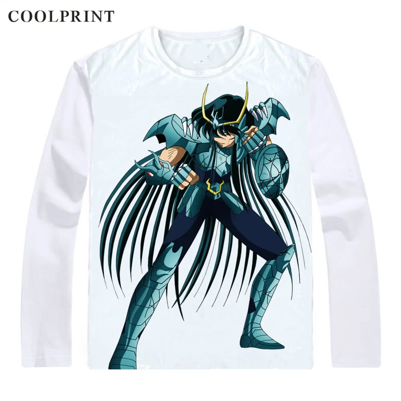 Дракон Ширю дорагон без рубашки Yu Футболка Saint Seiya Рыцари зодиака для мужчин футболка повседневное Винтажная футболка рубашки с длинными рукавами