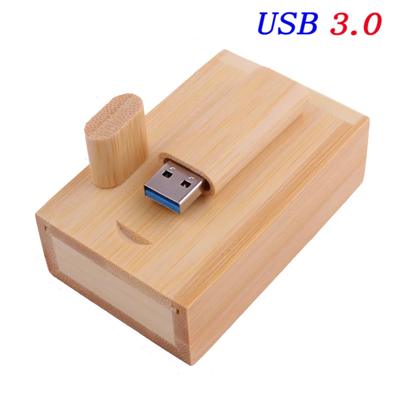 Bamboo JASTER USB 3,0 деревянный usb+ коробка USB флеш-накопитель ручка драйвер Флешка 4 ГБ 8 ГБ 16 ГБ 32 ГБ 64 Гб карта памяти USB креативный персональный логотип - Цвет: Bamboo
