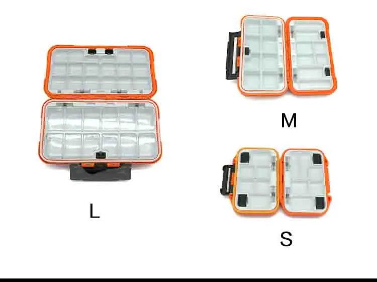 GUGUFISH High Quality Plastic Fishing Tackle Box 30 Compartments Lure Fishing Box Double Layer Fishing Box Fishing Accessories