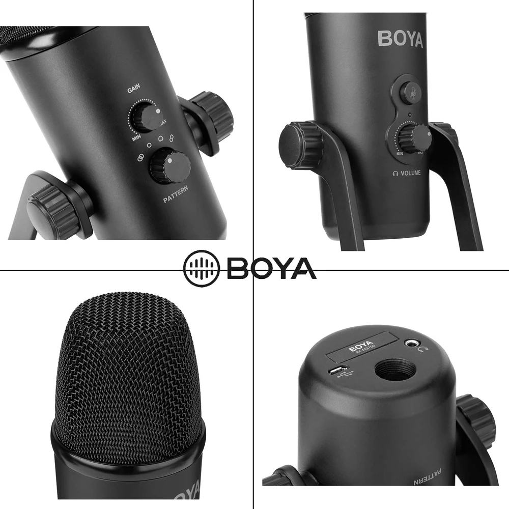 BOYA BY-PM700, профессиональный конденсаторный звук, Подкаст, Студийный микрофон для ПК, ноутбука, Skype, MSN, караоке, музыка, микрофон, конференц-связь