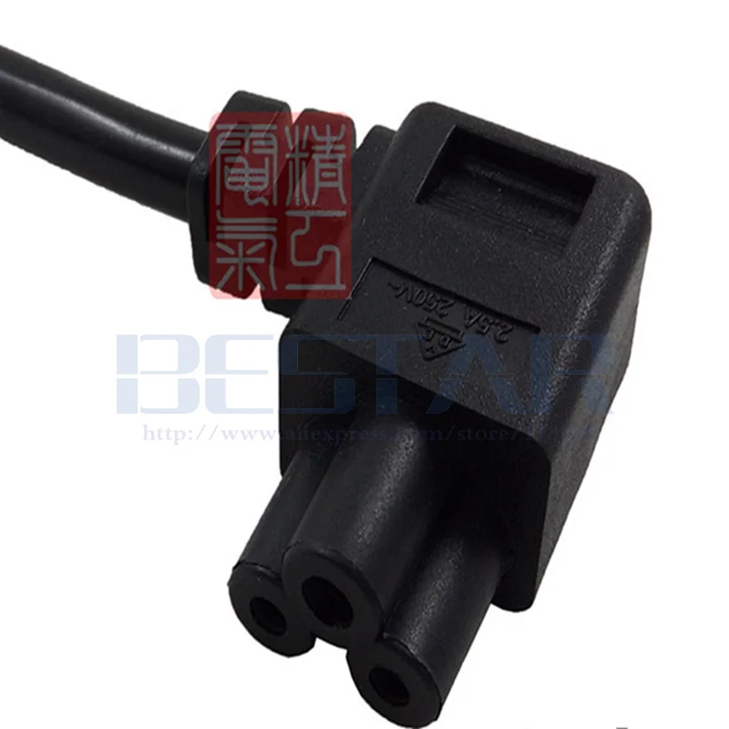 NEMA 1 15P 2pin штекер IEC 320 C5 локоть Micky Cloverleaf пружинный выдвижной короткий кабель