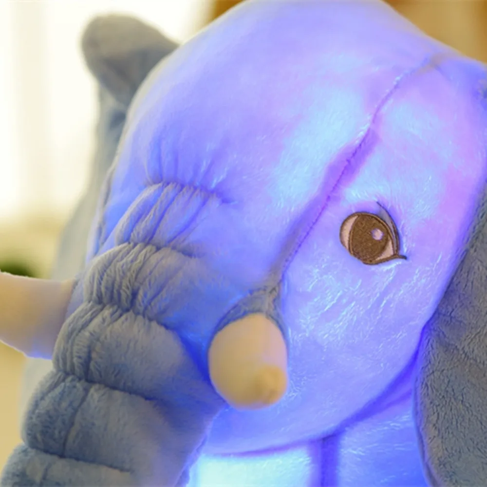 

50cm Infant Plush Elephant Soft Appease Music LED Elephant Playmate Calm Doll Baby Toy Elephant Pillow Plush Toys Stuffed Doll