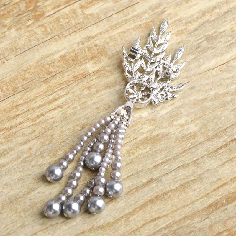 Женская Брошь с бусинами из искусственного жемчуга золотого цвета|brooches for women|beads