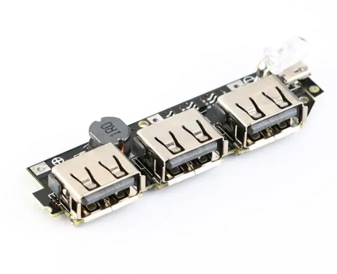 1 шт. модуль зарядного устройства для мобильного внешнего аккумулятора 3USB 5 в 2 А