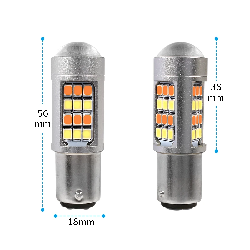 HYZHAUTO 2 шт. 1157 T20 светодиодный ные автомобисветильник ры s P27/7W P21/5W W21/5W двухцветные