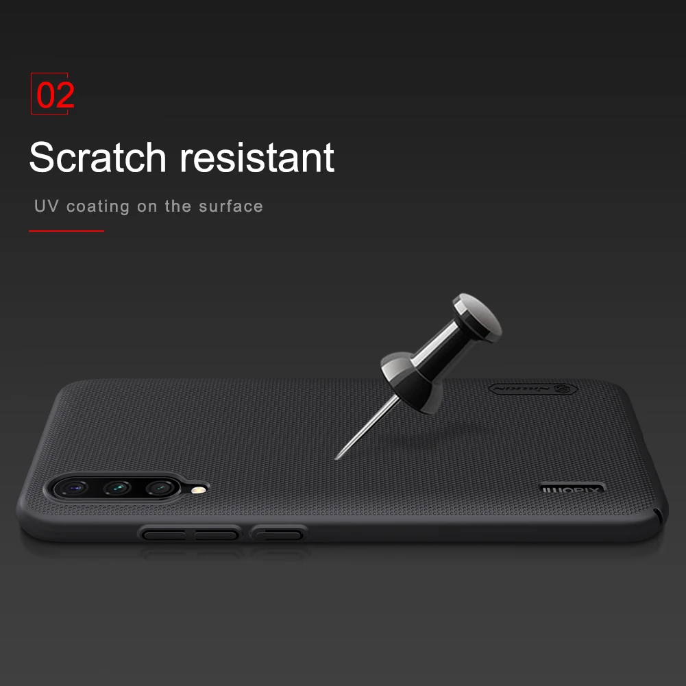 Для Xiaomi Mi CC9e Nillkin жесткая Защитная матовая задняя крышка из ПК для CC9