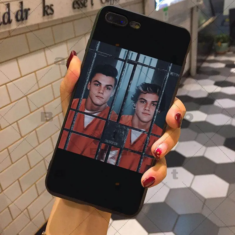 Силиконовый чехол для мобильных телефонов iPhone XS Dolan Twins мягкий силиконовый 5 5S 6 7