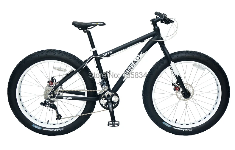 9 скорости Skibob снег горный велосипед езда на велосипеде Bicicleta 26 x 4 0 супер широкий