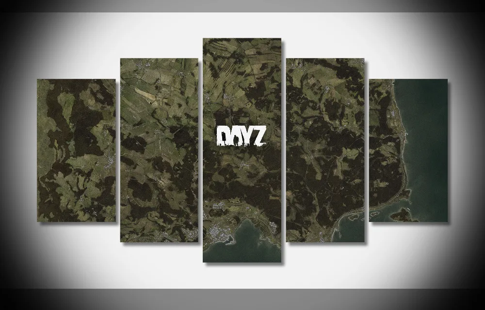 7405 DayZ карта Плакат-защелка галерея wrap art печать домашнего декора стены подарок