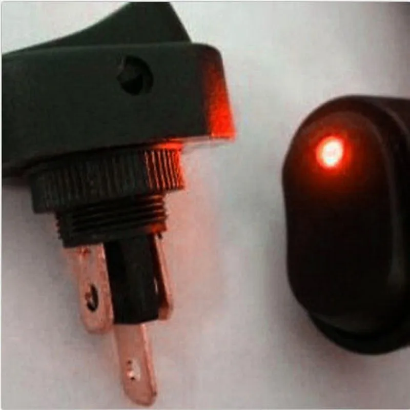 5 шт. красный светодиодный светильник 12V 30Amp 30A автомобиль Лодка Авто Рокер
