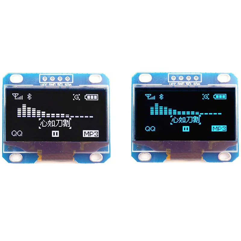 1 3 дюймовый синий модуль OLED дисплея IIC I2C серия 12864 плата с ЖК экраном 128X64|screen board|lcd