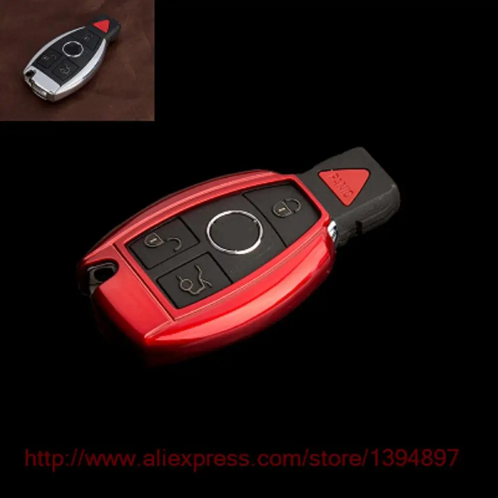 Автомобильный чехол для ключей из АБС пластика/чехол подходит Mercedes Benz C class B E S R и