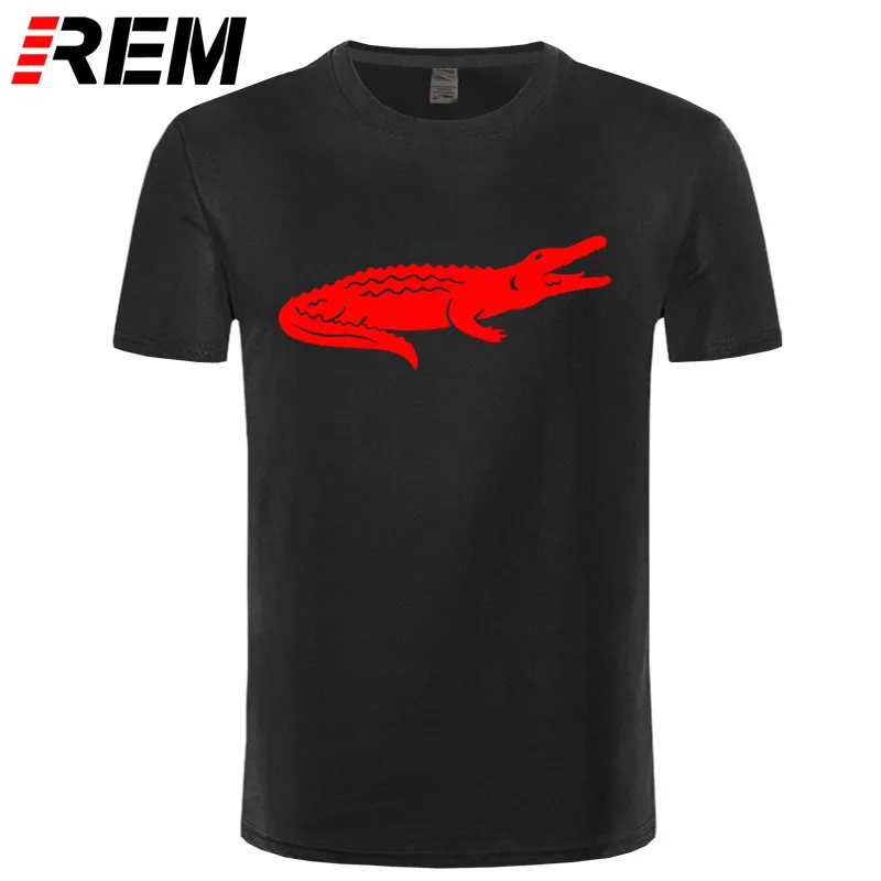 REM Новое поступление, летняя модная повседневная футболка с коротким рукавом, принт с животными, брендовая одежда из хлопка, Мужская футболка высокого качества - Цвет: 4