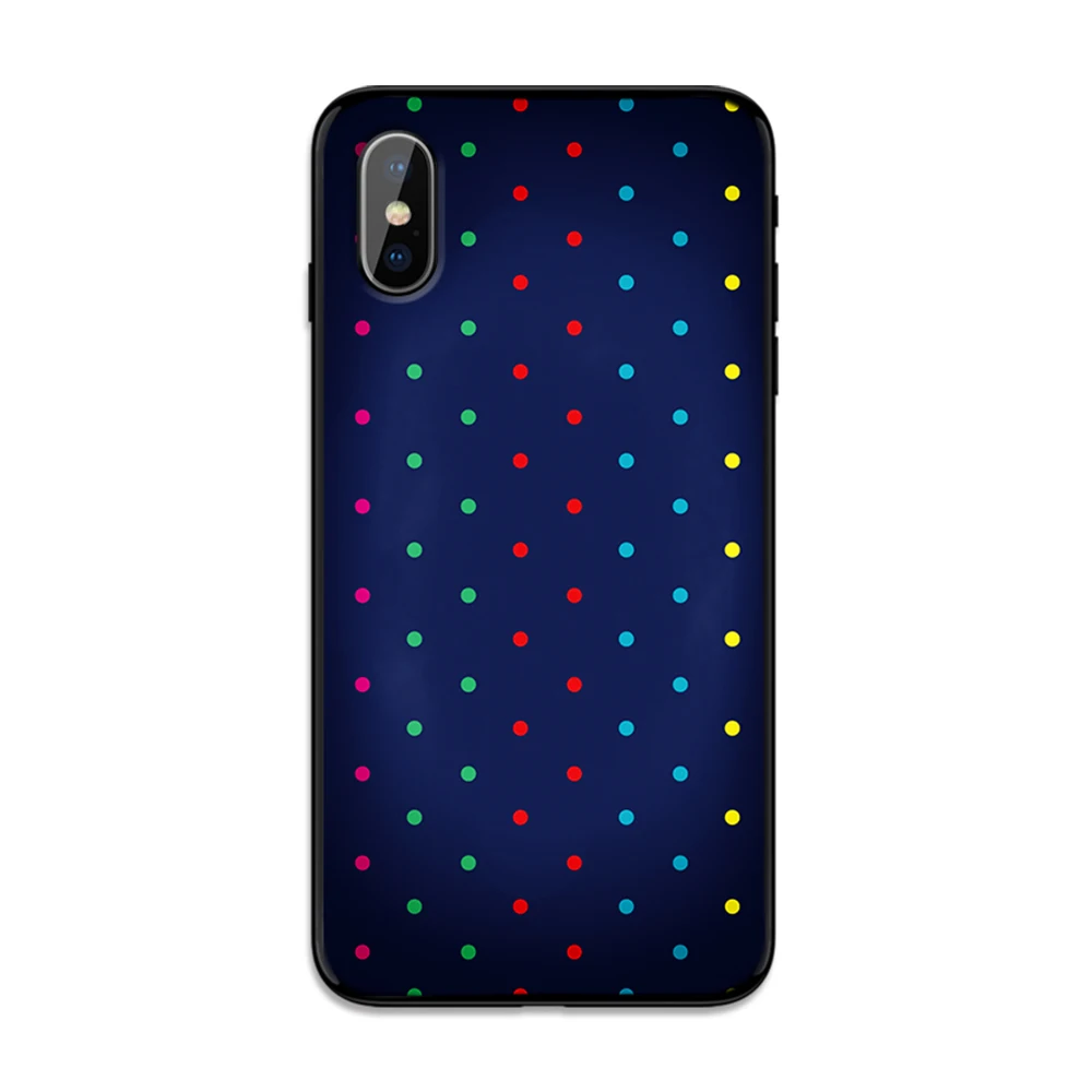 Мягкий ТПУ чехол в горошек для Apple iPhone 6 6S 7 8 Plus 5 5S SE X XS MAX XR силиконовый чехол s