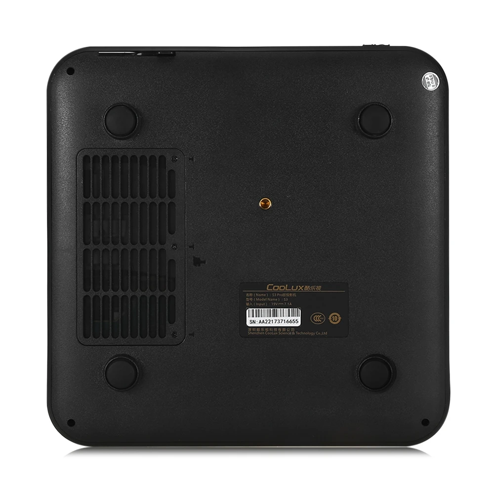 COOLUX S3 Pro DLP проектор 4K домашний кинотеатр 1100 ANSI 1280x800 P 2,4/5 ГГц WiFi Bluetooth 4,0 светодиодный проектор