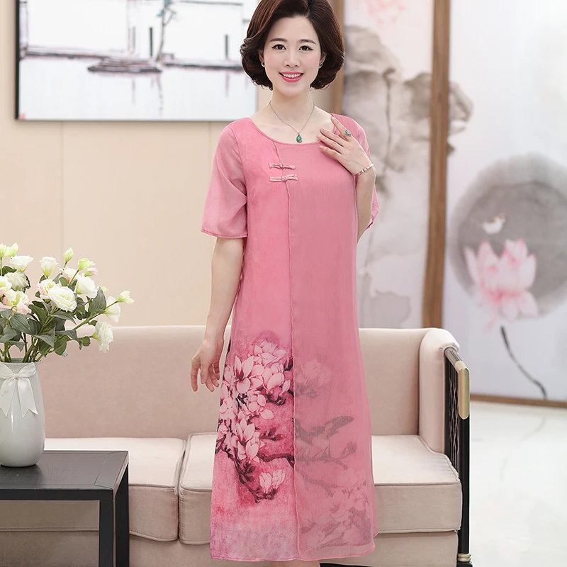 Лидер продаж 2017 новое летнее женское шифоновое длинное платье с круглым вырезом