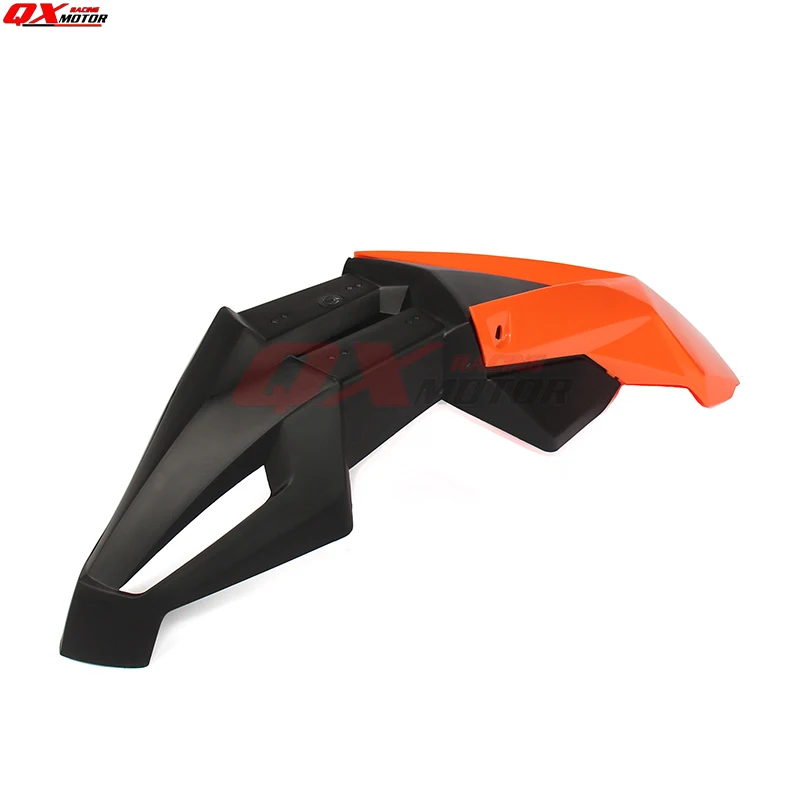 Универсальные мотоциклетные передние крылья оранжевого и черного цвета для
