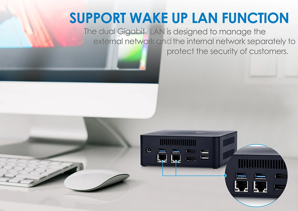 Beelink L55 Мини ПК Windows 10 Intel Core i3 5005U Intel HD Graphic 5500 8 Гб 256/512 ГБ SSD 2,4+ 5,8 ггц WiFi 1000 Мбит/с Bluetooth 4,0