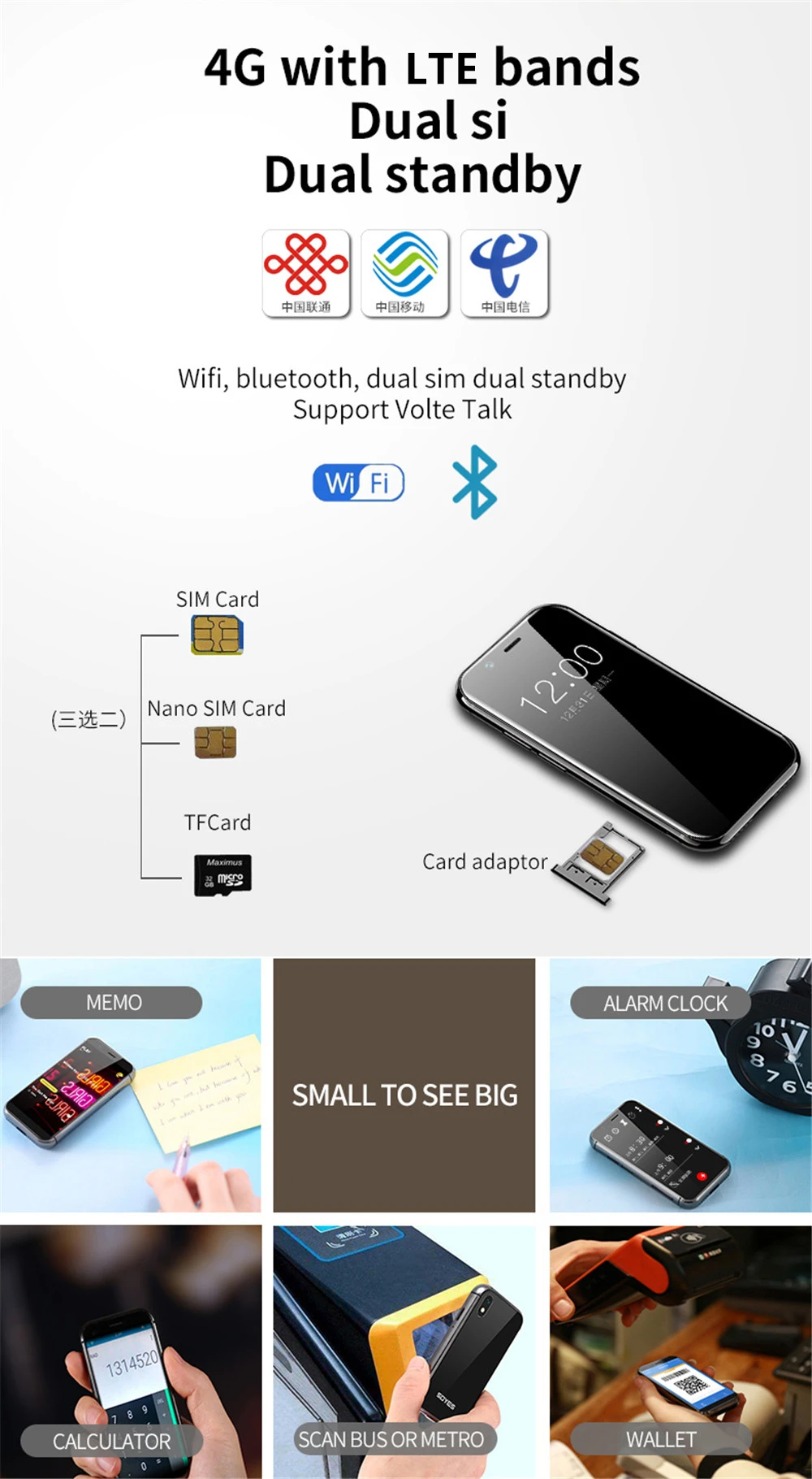 SOYES XS карманный мини-смартфон 2 ГБ 16 ГБ 3,0 дюймов Android 6,0 Wifi стеклянный корпус 3 ГБ 32 ГБ двойной SIM резервный 4G мобильный телефон PK 7s
