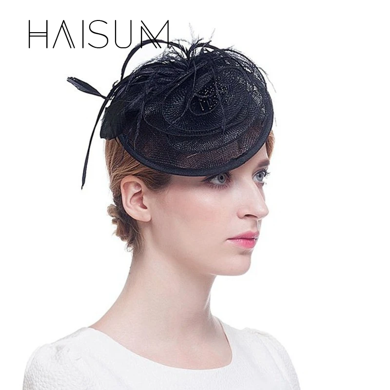 Женская Вуалетка для волос Элегантная шляпка невесты Свадебная дерби Hn41 2018|women
