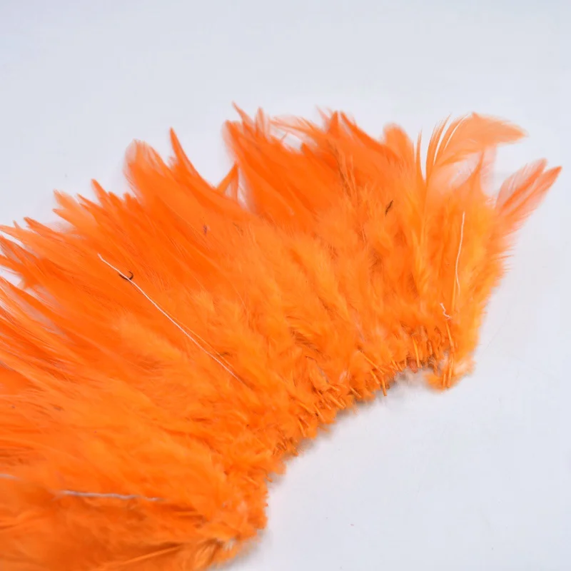 Orange Высокое качество, 20 шт./лот, натуральные перья фазана для рукоделия, 10-15 см, сделай сам, крашеные Куриные перья, вечерние украшения для дома, цветные Плюмы - Цвет: Orange
