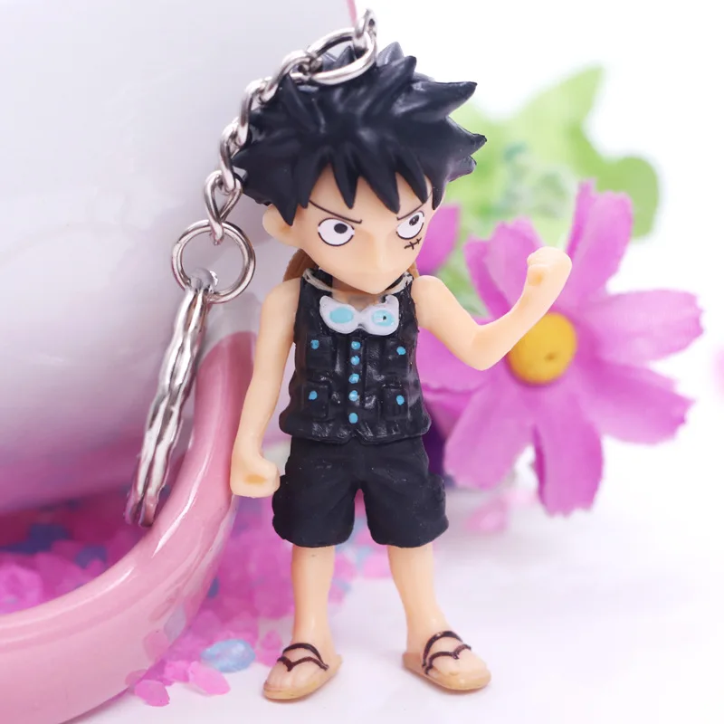 Аниме One Piece Luffy Ace Sanji Lucci Sabo Dracule Mihawk ПВХ экшн фигурка брелоки подвески