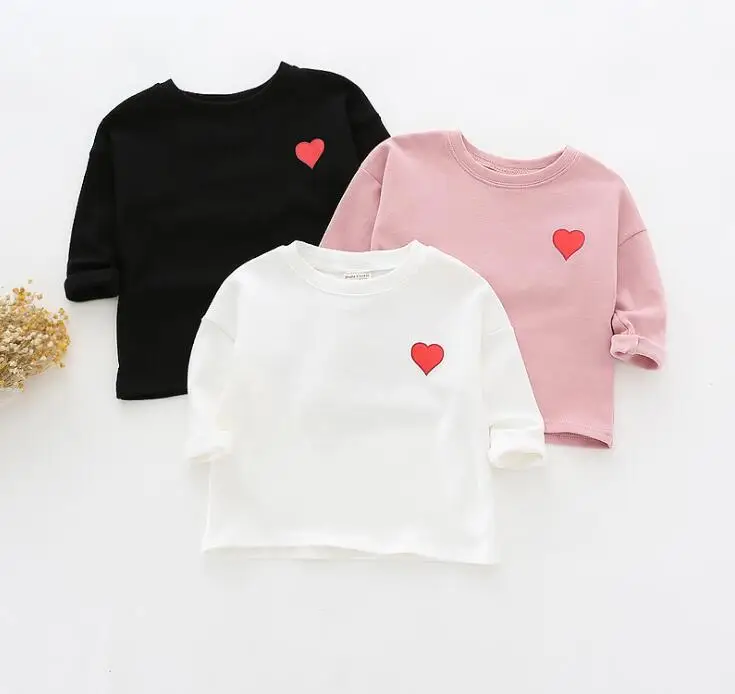 Детская Хлопковая футболка с длинным рукавом круглым вырезом | Мать и ребенок