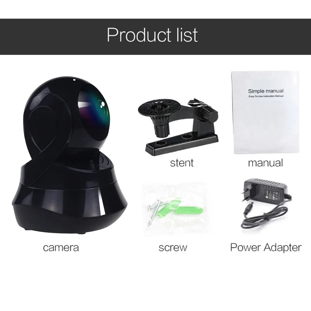 

1080P IP Camera WiFi Surveillance Camera Home Security CCTV Camera Baby Monitor Night Vision Cloud Storage Support IOS/ Android