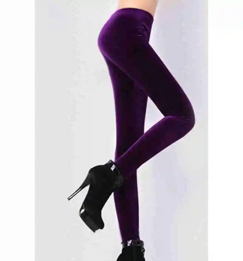 Женские весенне осенние теплые брюки тонкие бархатные лоскутные леггинсы