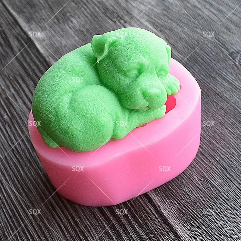 3D Свеча для собак пресс-формы сахара украшения торта Fondant (сахарная) шоколадная