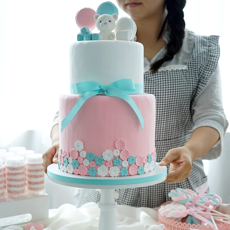 SWEETOGO 2 Галстука искусственная помадка торт поддельные формы для торта