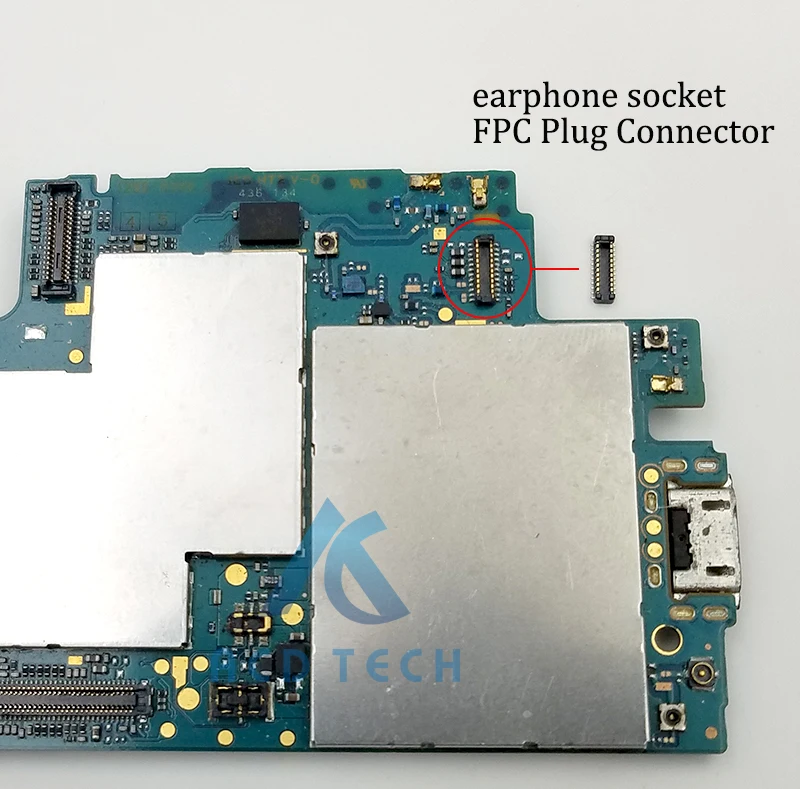 Гибкие наушники сокет FPC Разъем для ремонта материнской платы дисплея Sony z1 z2 z3