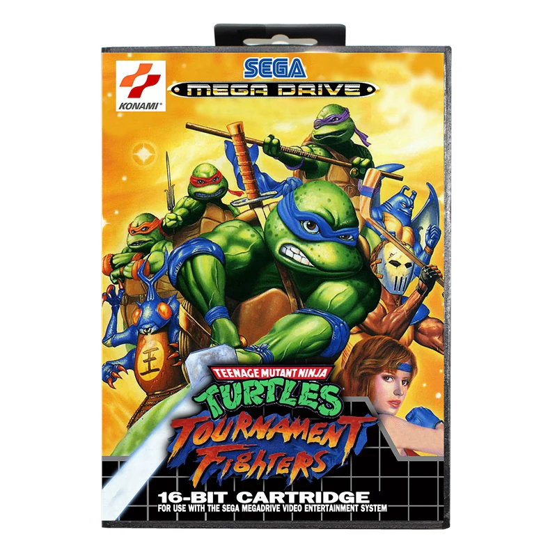 Игра Tmnt fighers 16 бит для Genesis MD с коробкой для sega Mega Drive для Genesis