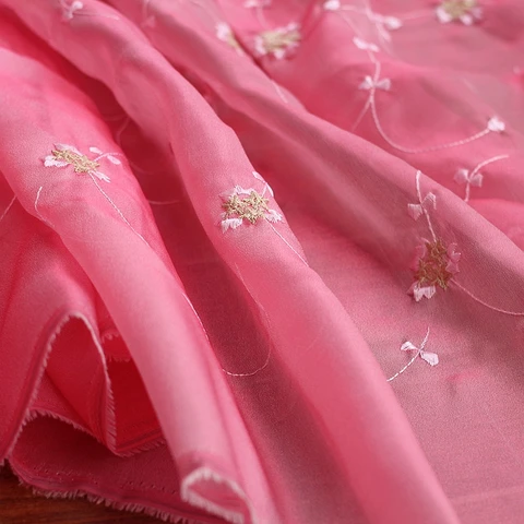 Сказочная кружевная ткань Цветочная вышитая ткань платье свадебная вуаль Цветочная кружевная ткань 59,1 дюйма в ширину 1 ярд