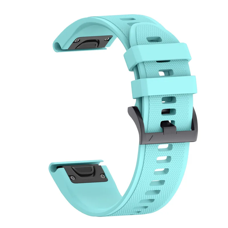 Силиконовый ремешок для часов Garmin Fenix 5 Sapphire Quatix 5 Forerunner 935 Approach S60 Премиум умные часы - Цвет: K