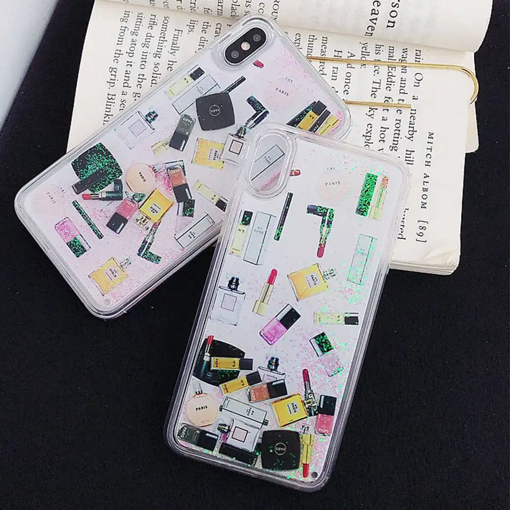 KISSCASE Cosmetic Patterned Phone Case For iPhone 7 8 X XS MAX XR Soft TPU Cases 6 6S Plus Back Covers Funda Capa |