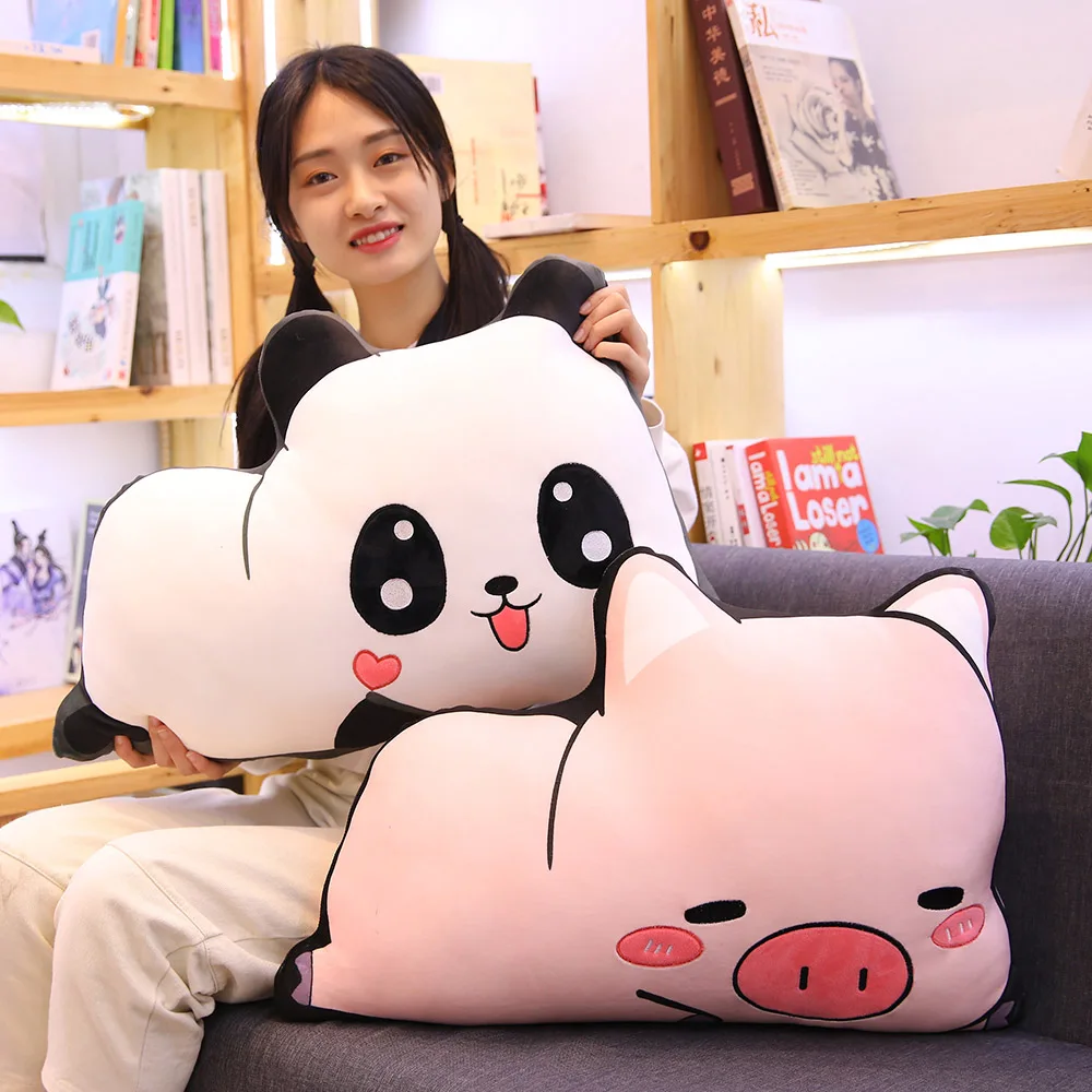 48-60 см мультфильм печати свиньи поросята панды куклы мягкая подкладка офис