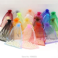 organza drawstring bag size 20x30cm candy gift jewelry cosmetic sample packaging pocket 100 pieceslot