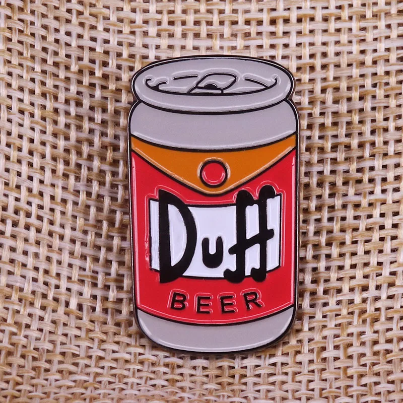 Duff пиво Симпсоны булавка значок брошь даффман подарок на день рождения для папы бар юморное искусство для мужчины пещера