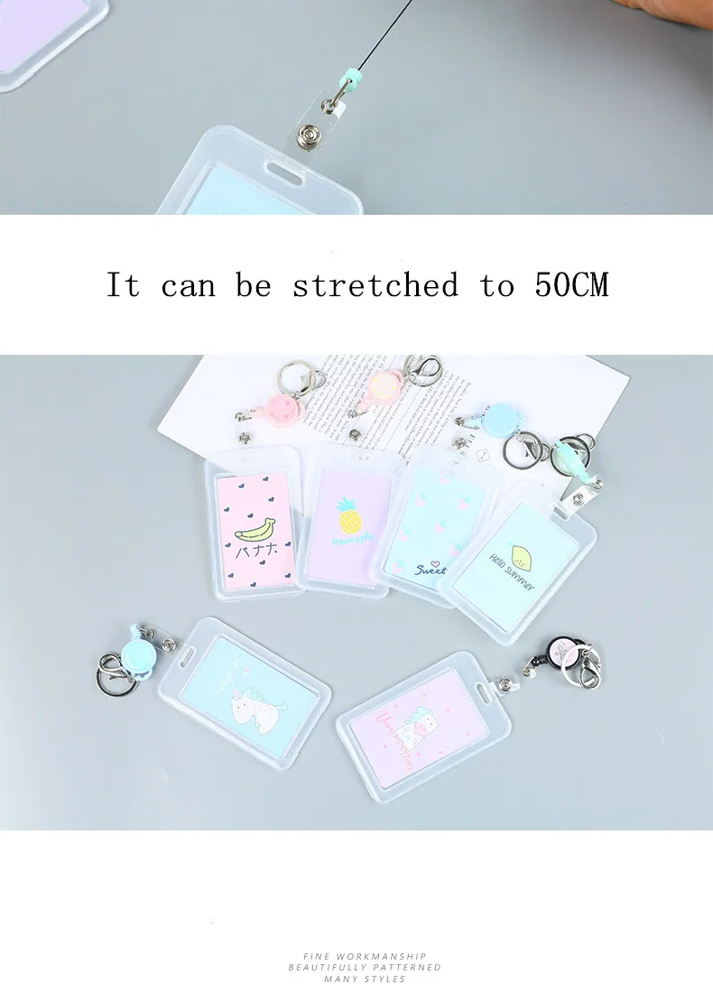 1 шт. Kawaii Мультфильм Единорог автобус держатель для карт чехол Брелок кредитный банк сумка для карт школьные офисные канцелярские принадлежности аксессуары