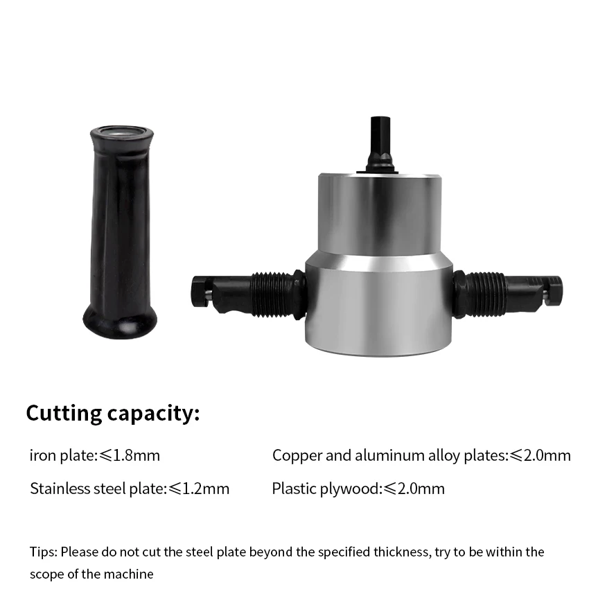 Double Head Cutter Tool Drill Attachment Free Cutting Nibbler Sheet Metal New | Инструменты