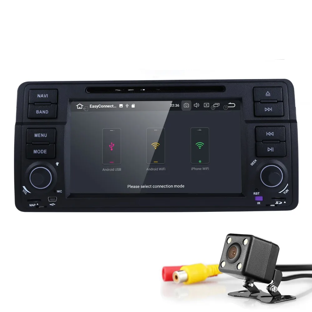 Android 8 0 1Din gps Авторадио DVD плеер для BMW E46 M3 мультимедиа навигация головное