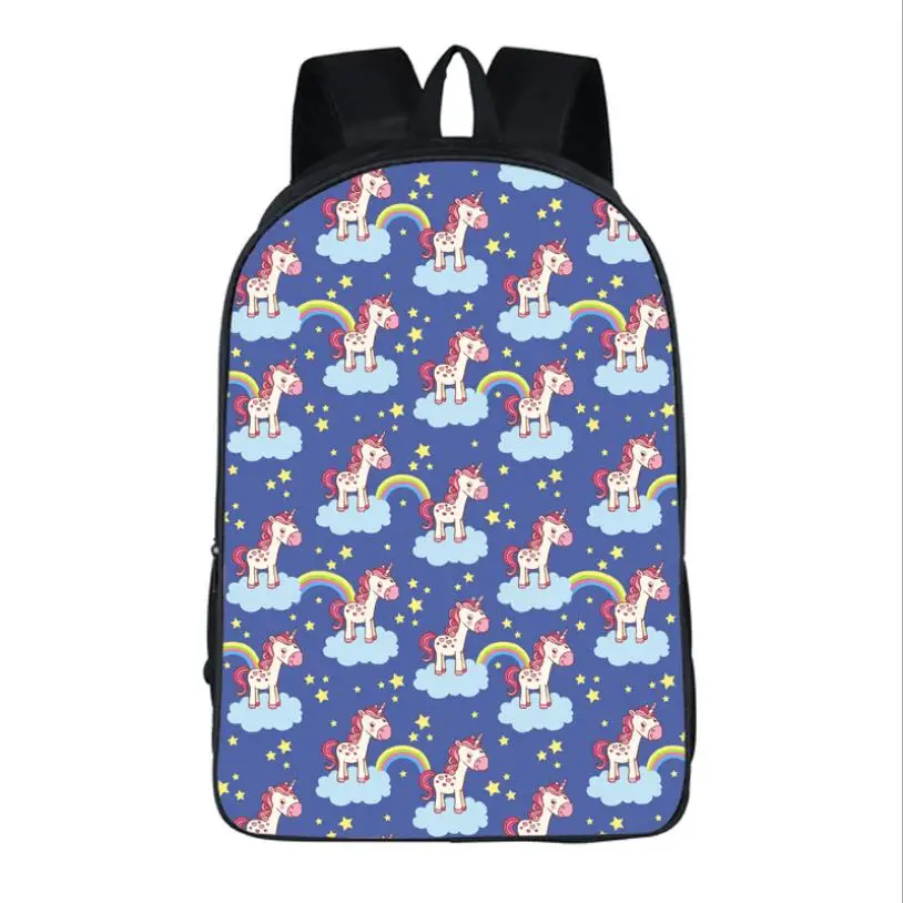 Школьные сумки Swag Unicorn Для мальчиков и девочек Модная студенческая книга с