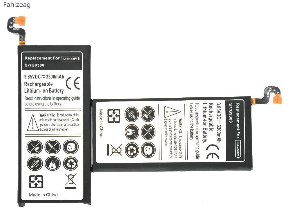 Fahizeag 5 шт. 3300 мАч EB-BG930ABE для замены батареи Samsung Galaxy S7 G9300 SM-G930 G930V G930A G930T | Мобильные