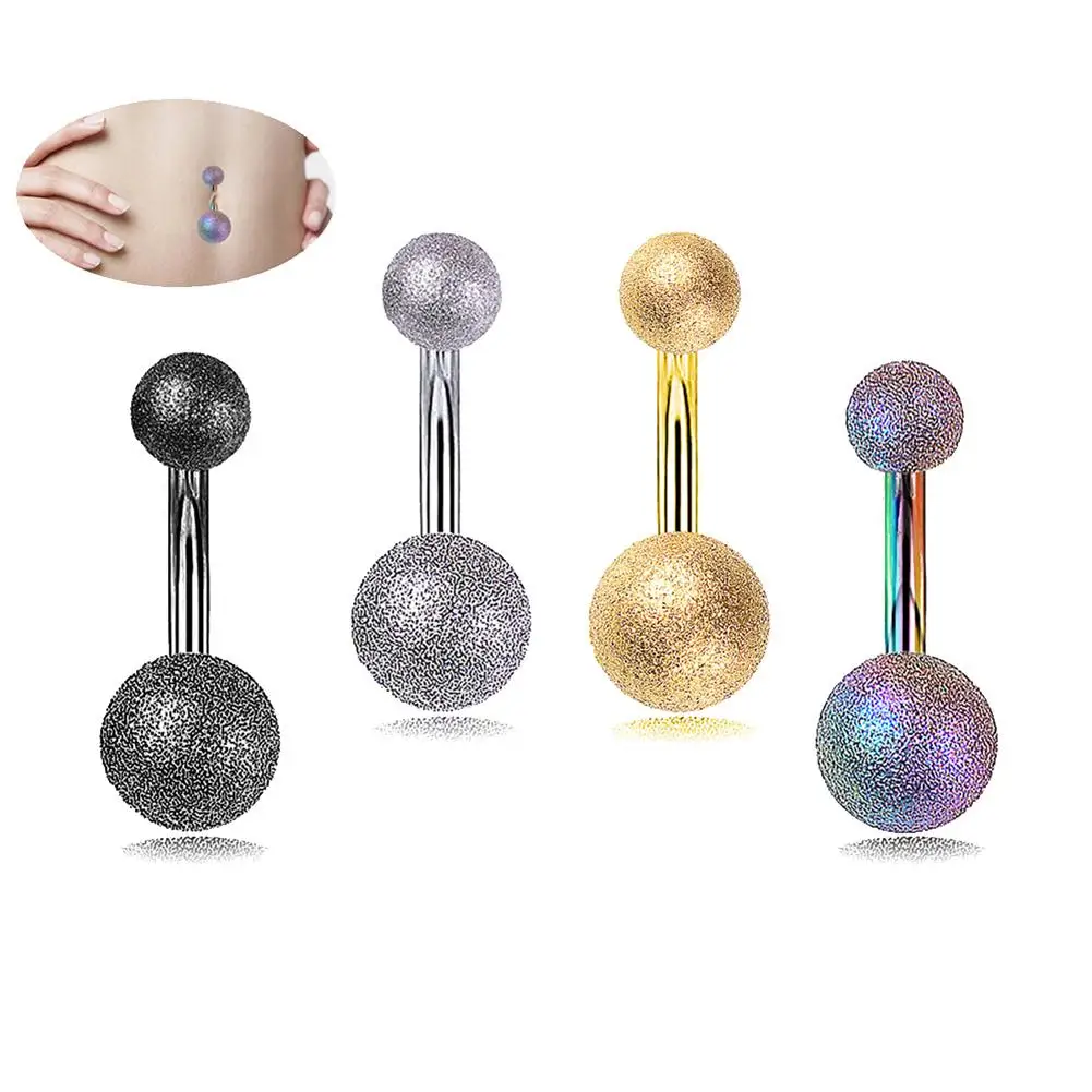 Сексуальное женское кольцо из нержавеющей стали с двумя шариками для пирсинга