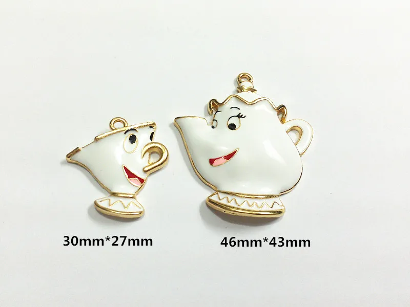 (Сначала выберите стиль) Новинка! 10 шт./лот золотые полностью белые эмалевые