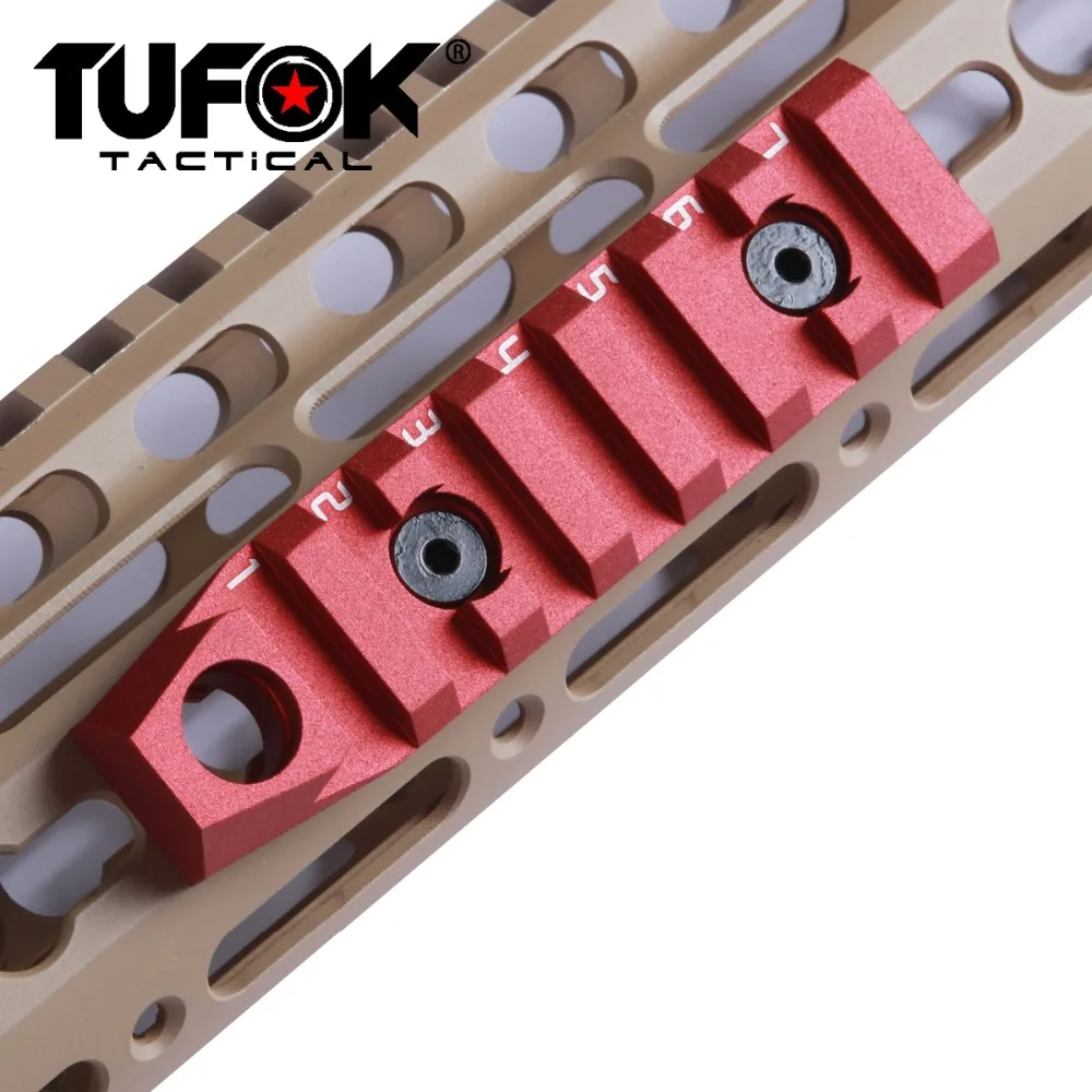TuFok 7 слотов Keymod Bipod адаптер Крепление Picatinny рельсовая секция тактическая